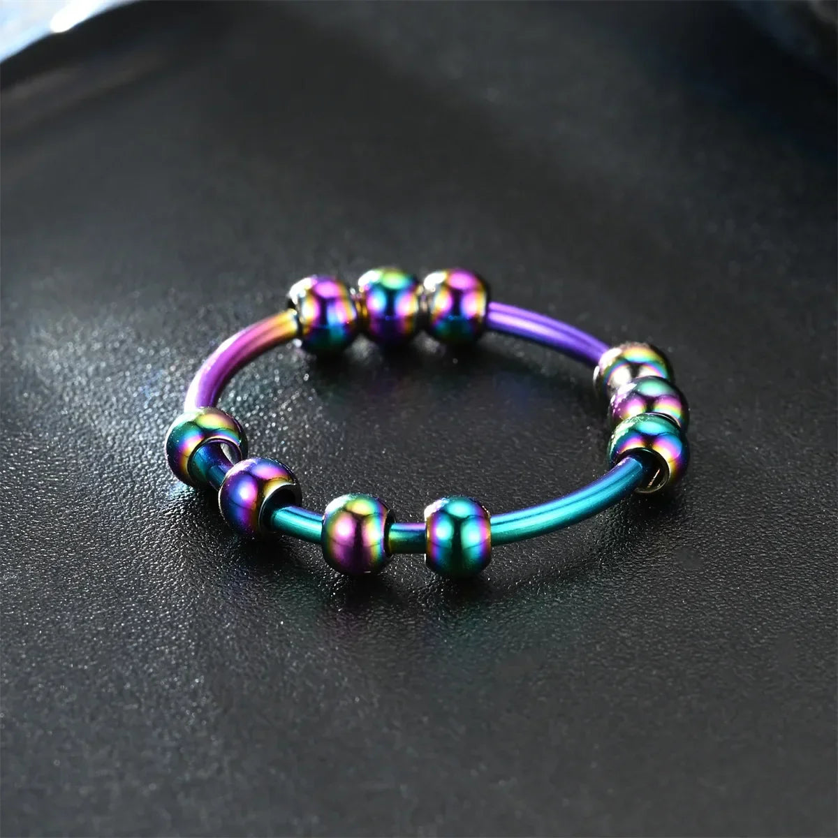 Stainless Steel Fidget Rings for Stress Relief Anxiety Relief Jewelry for Women and Men