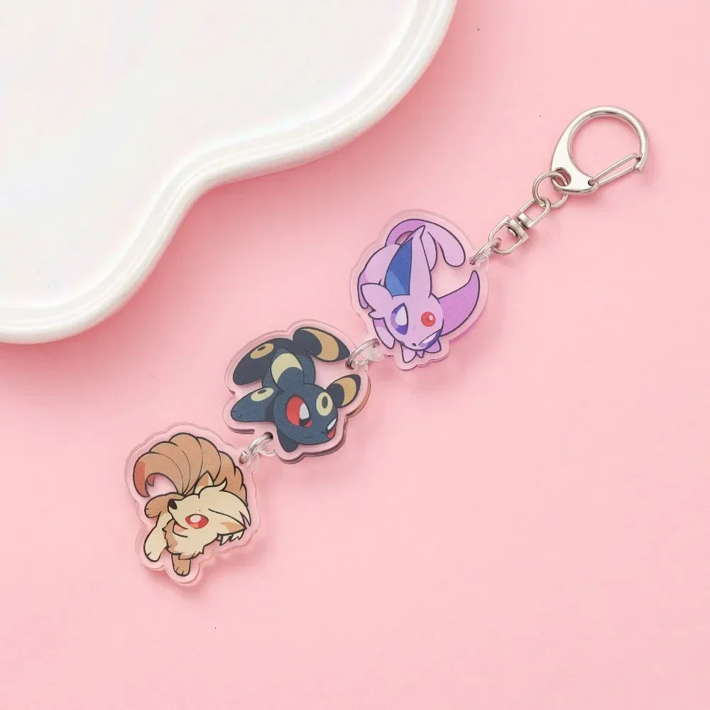 Cute Anime Acrylic Keychain Accessory Cartoon Car Bag Pendant Gift for Friends Fans