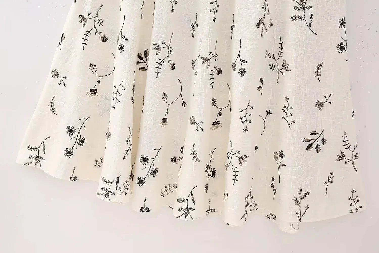 Summer Women Two Piece Set Embroidered Bowknot Short Sling Top with Elegant Midi Skirt Slim Fit Casual Fashion Outfit