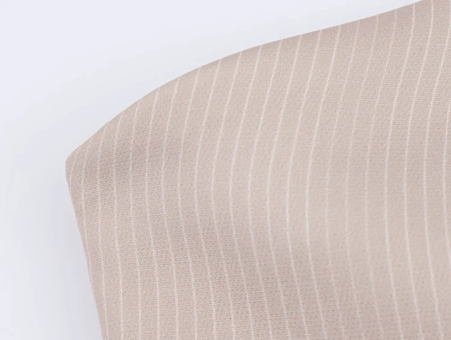 A Line Pleated Stripe Dress For Women Solid Color Back Zip