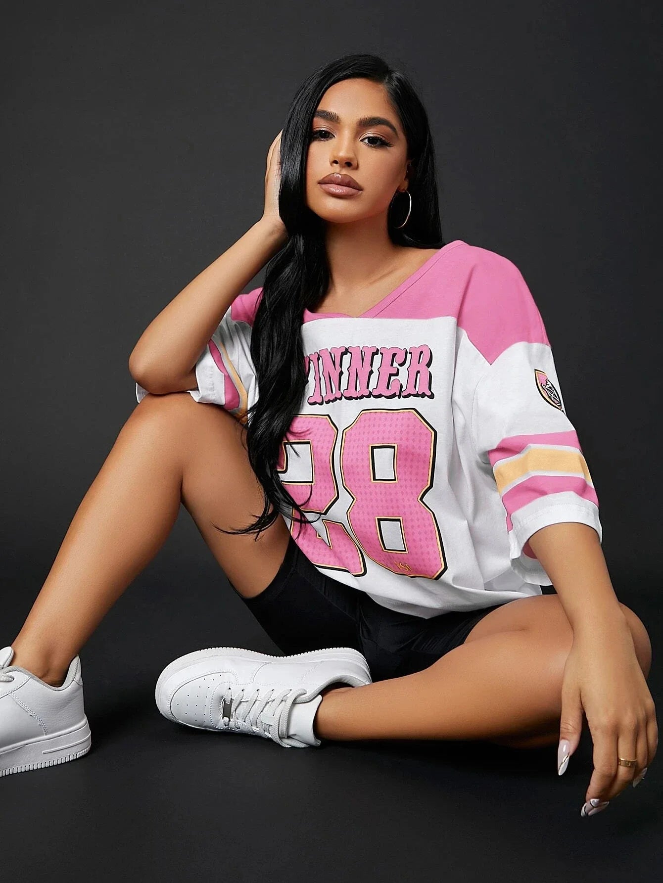 Women Breathable Soccer and Baseball Jersey Short Sleeved T-Shirt Sweat Absorbing Top S-3XL