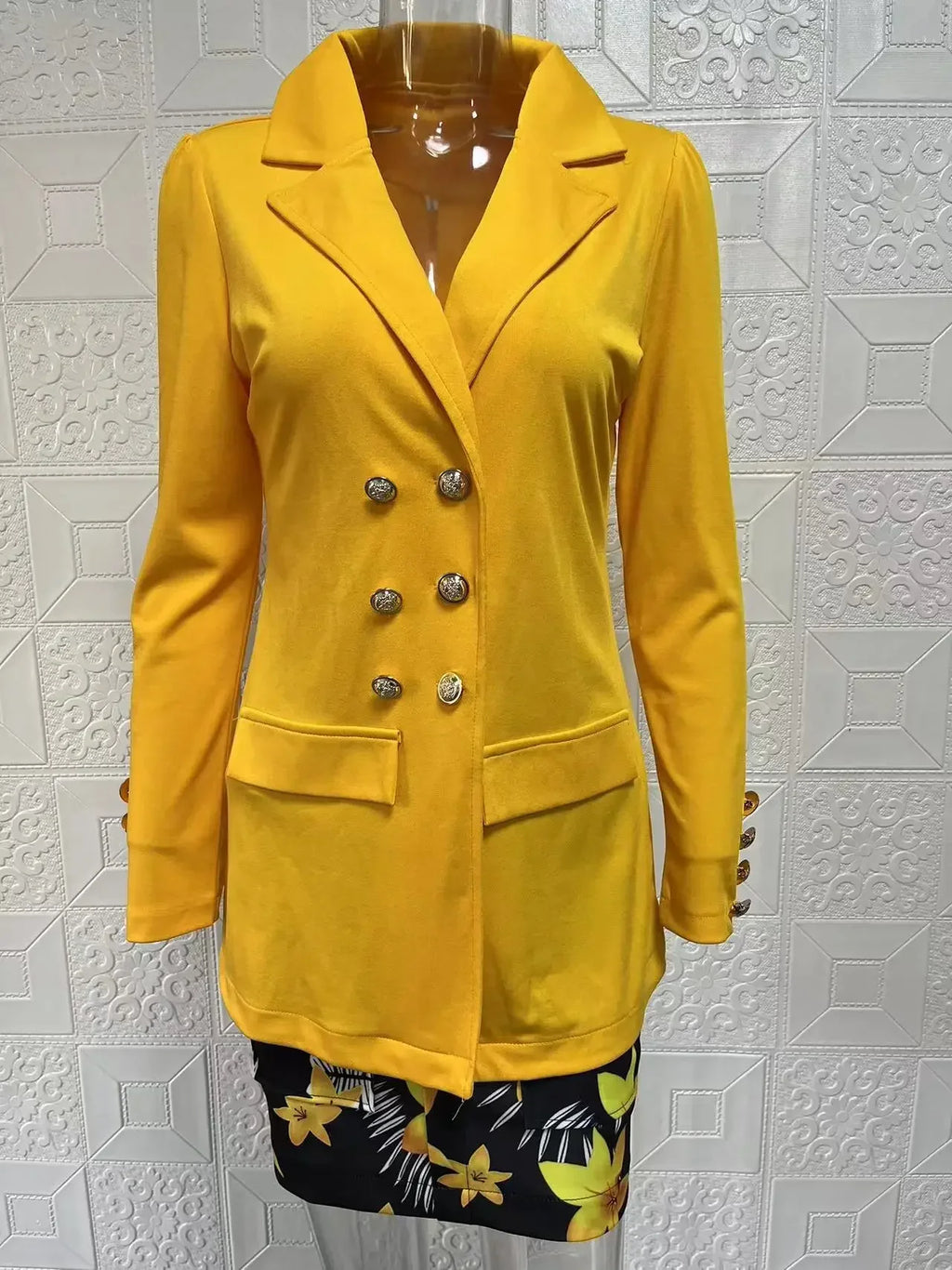 Elegant Plaid Two-Piece Mini Dress Set for Women Casual Chic Skirt and Jacket Outfit Spring Autumn Fashion