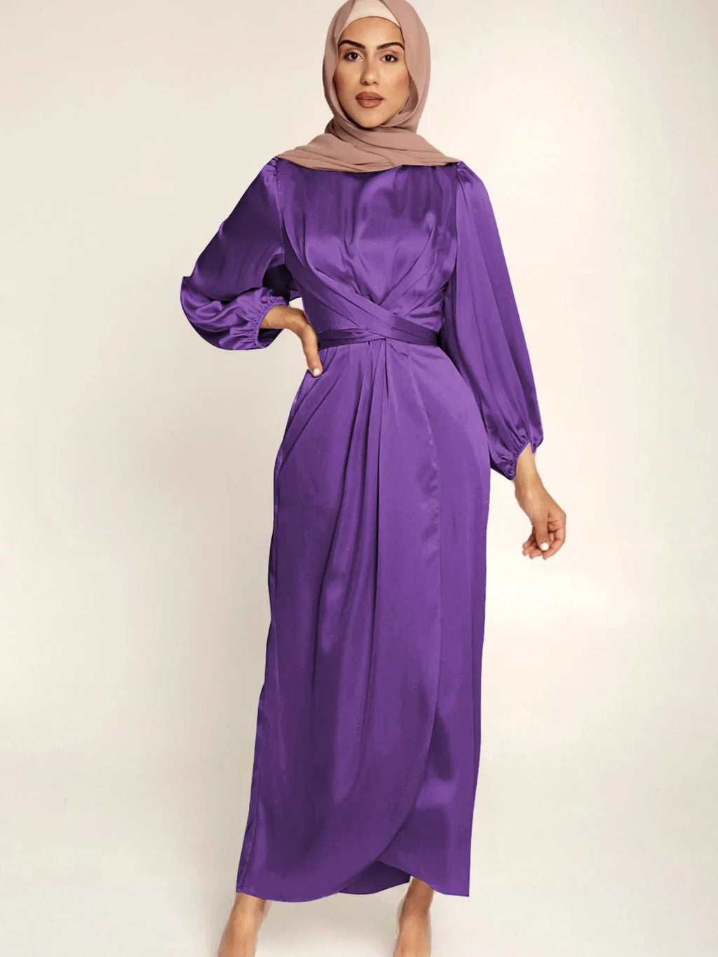 Soft Tunic Dress with Irregular Hem for Spring Women