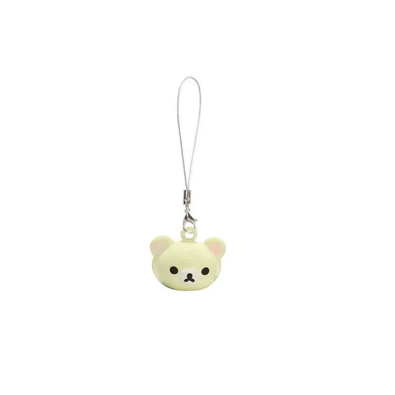 Kawaii Rilakkuma Brown Bear Backpack Pendant Charm Keychain Decor for Students and Girls Gift