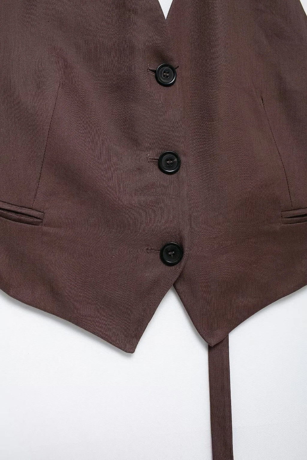 Vintage Chic Womens Suit Set Halter Vest With Loose Pants