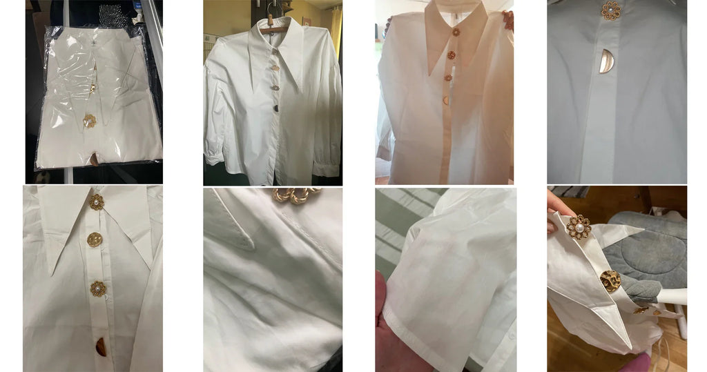 Comfortable Long Sleeve Office Blouse for Women with Turn Down Collar Classic Fit Shirt Blusas for Work and Casual Wear