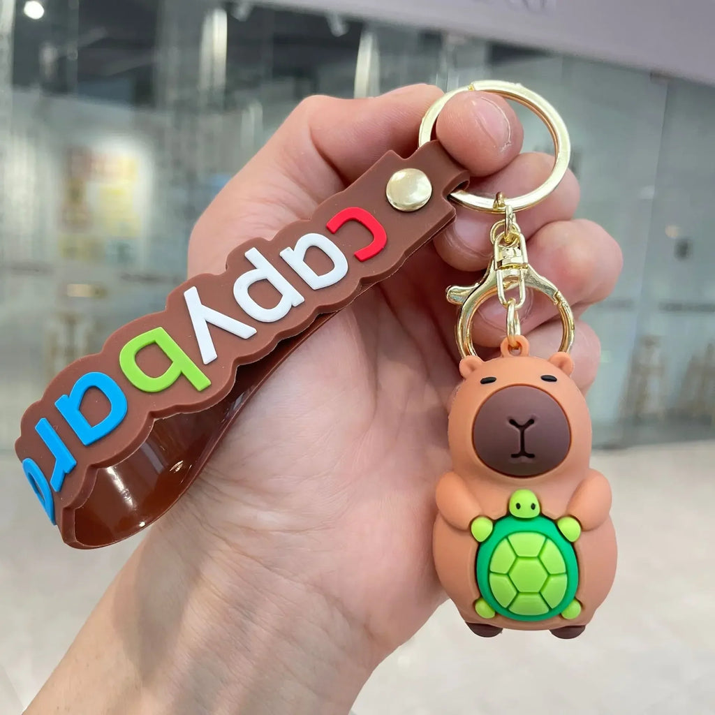 Capybara Keychain Soft PVC Cute Key Accessories for Boys and Girls Ideal Party Gifts
