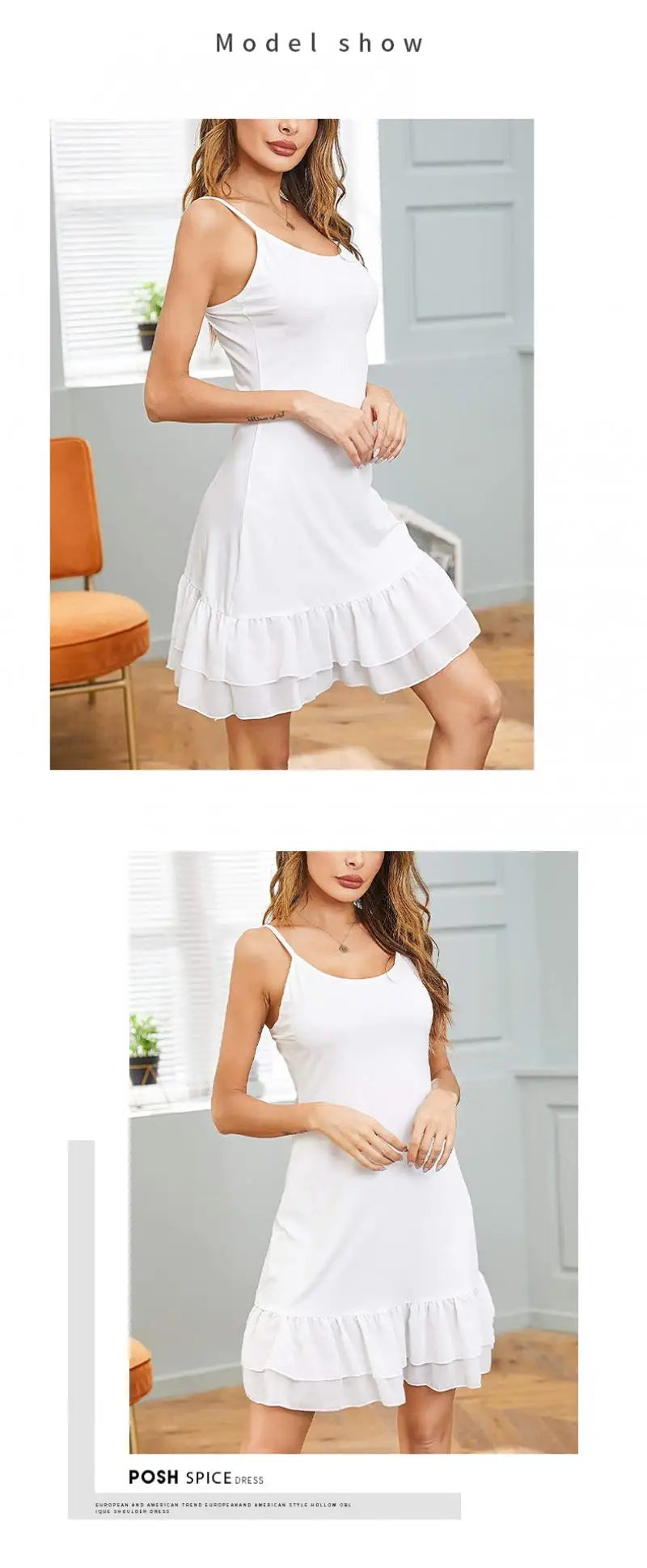 Blue Lace Mini Dress For Women Summer Camisole Slip Dress