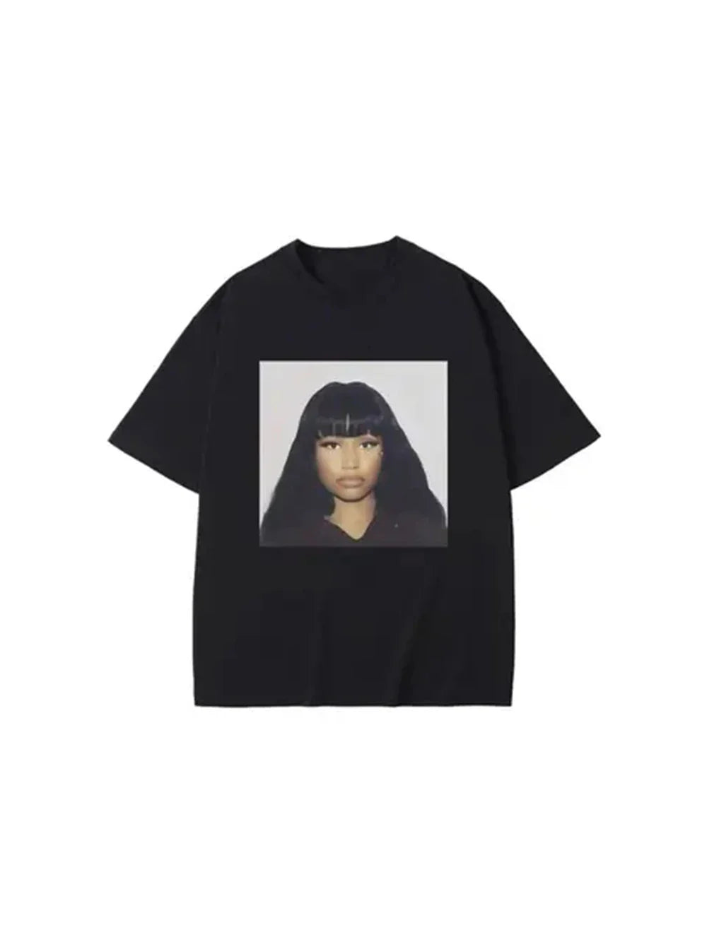 Graphic Tee for Women Featuring Young Thug Slime Rapper Design Y2K Style Haikyuu Print