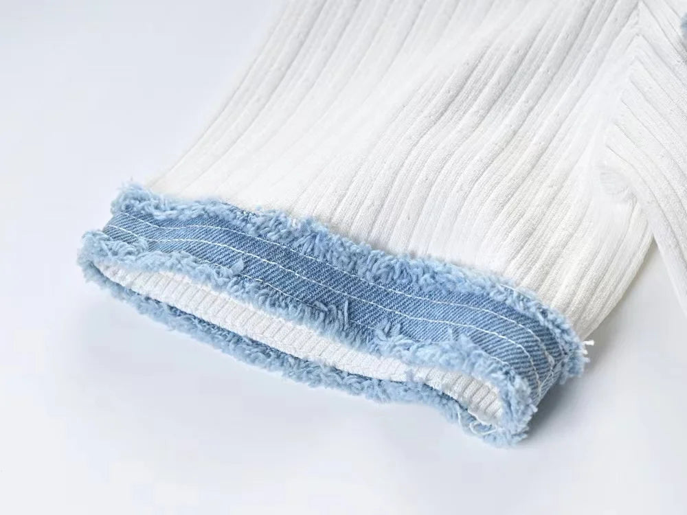 Elegant Knit Maxi Dress For Women O Neck Short Sleeve