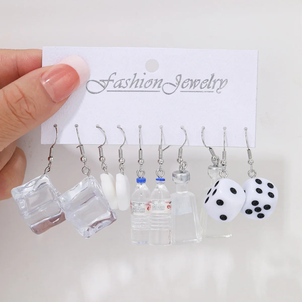 Cute Cartoon Food Fruit Drink Earrings Set for Women Fun Resin Jewelry Gift