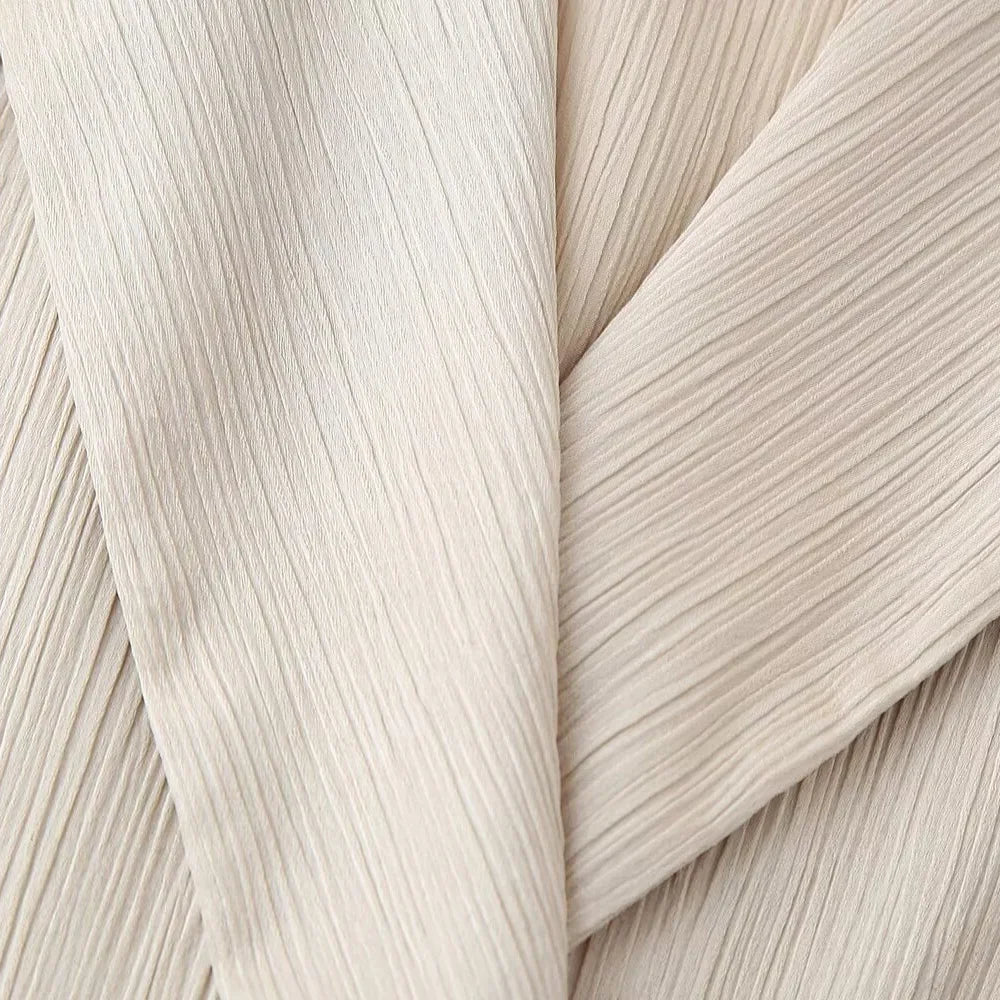 Women's Double-Breasted Blazer and Wide Leg Pants Two Piece Set for Casual Homewear