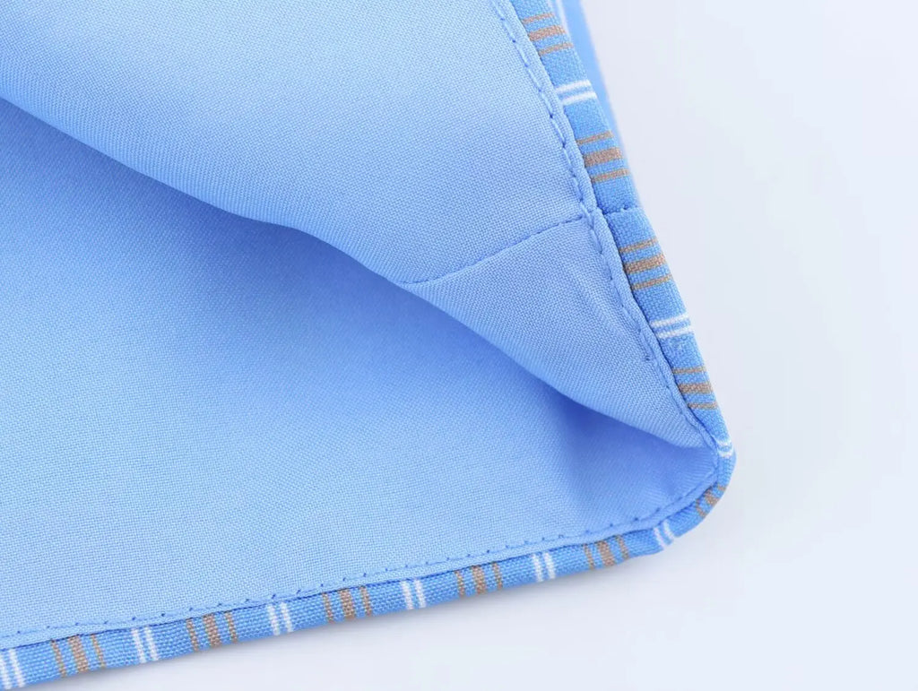 Asymmetric Striped Vest Pants Suit for Women with Round Neck Sleeveless Top and Elastic Waist Pants, Casual Chic Outfit for Spring and Summer