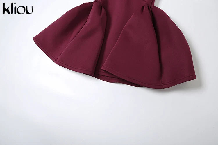 A Line Halter Dress Ruched Off Shoulder Party Dress