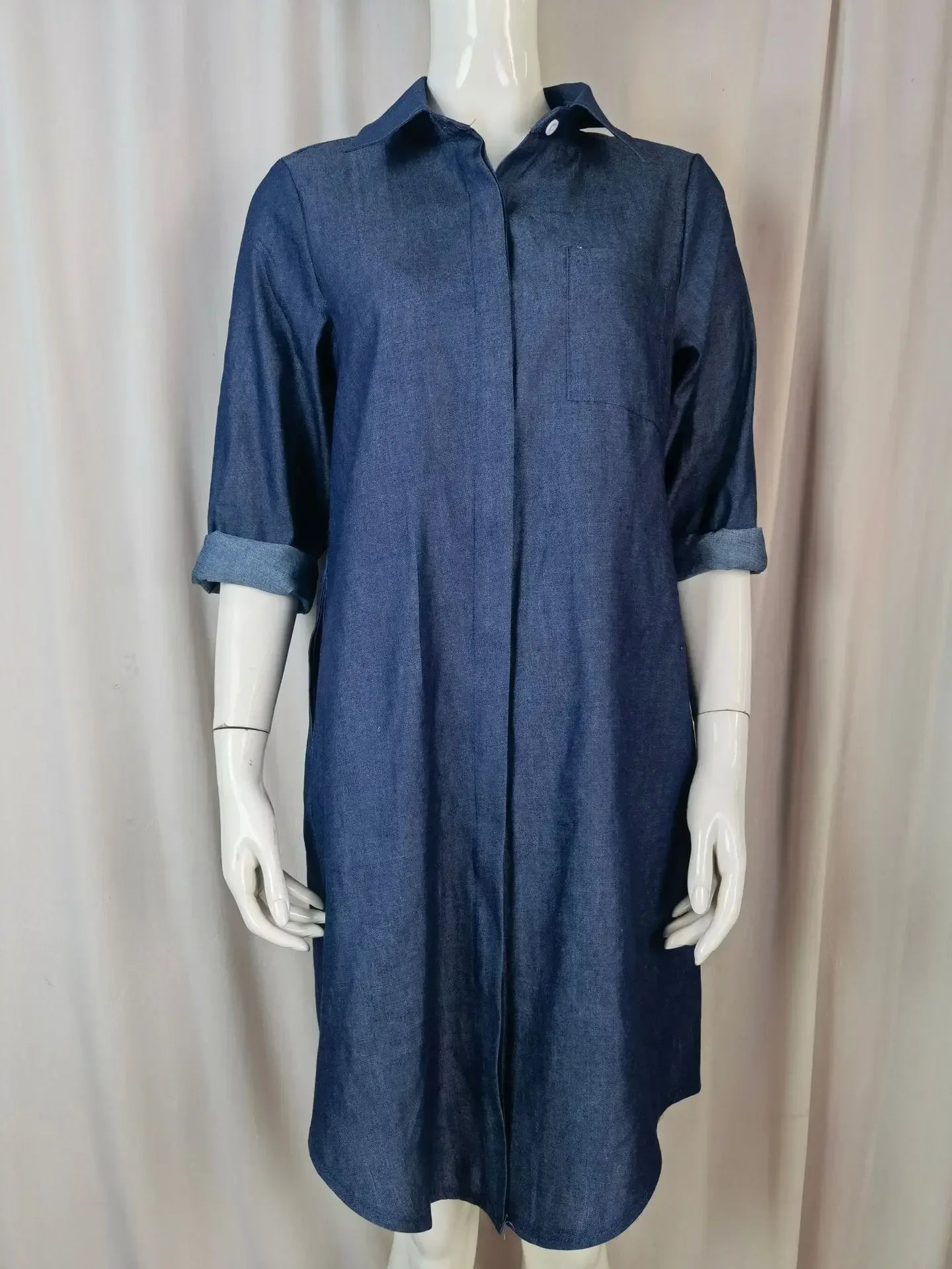 Cowboy Style Long Sleeve Black Dress For Women Retro Chic