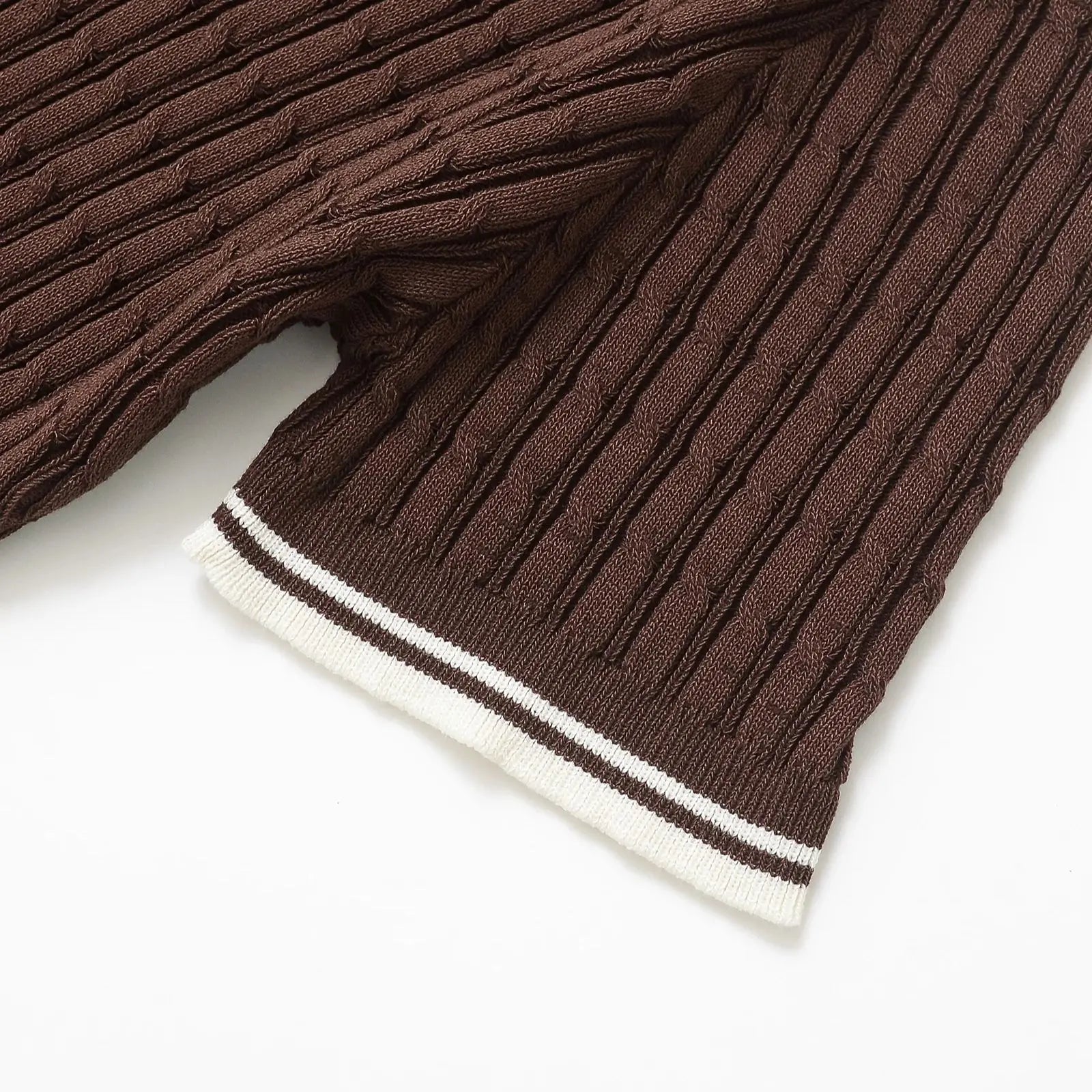 Brown Pleated Mini Dress For Women Short Sleeve Party