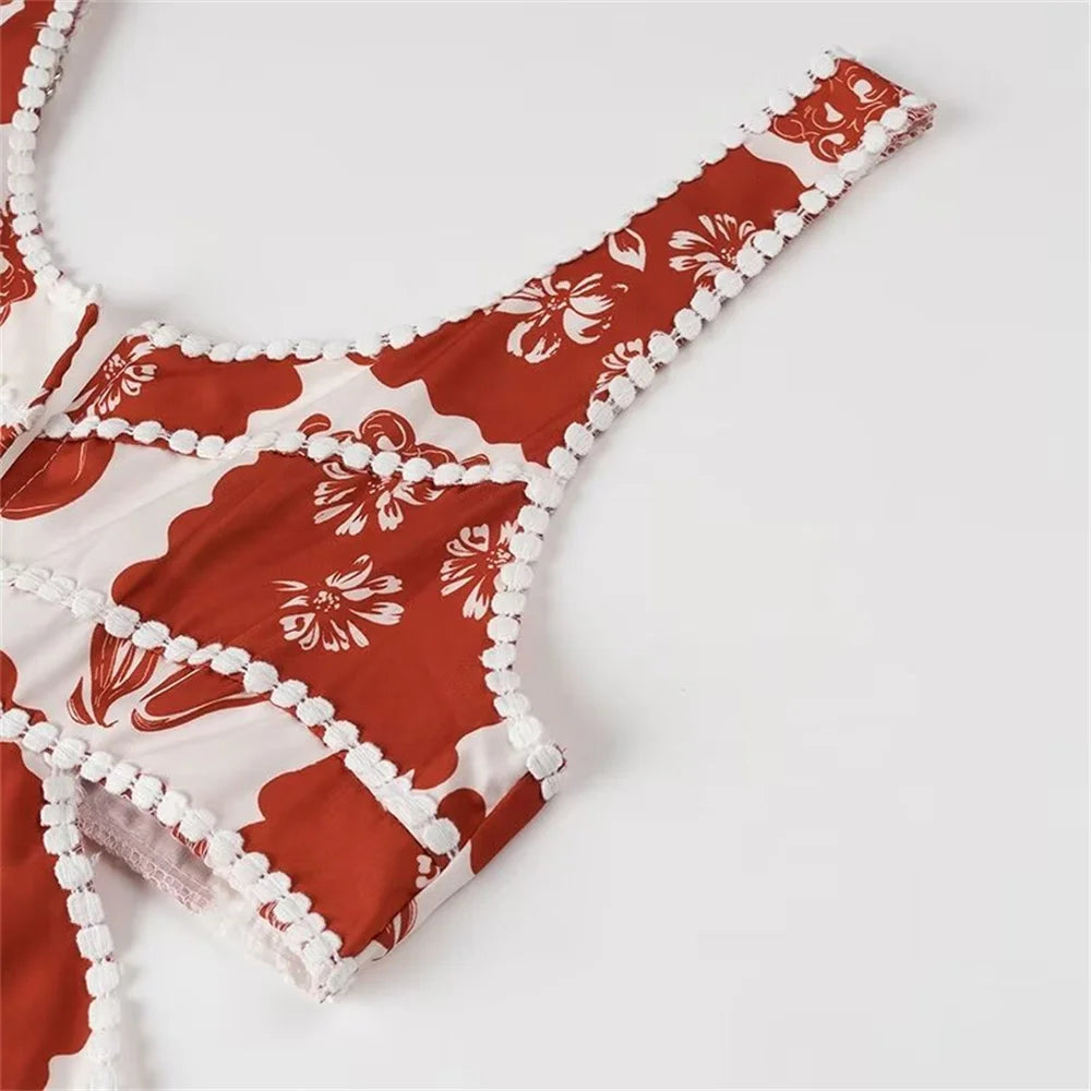 Chic Slim Fit V Neck Camisole Dress For Women Casual