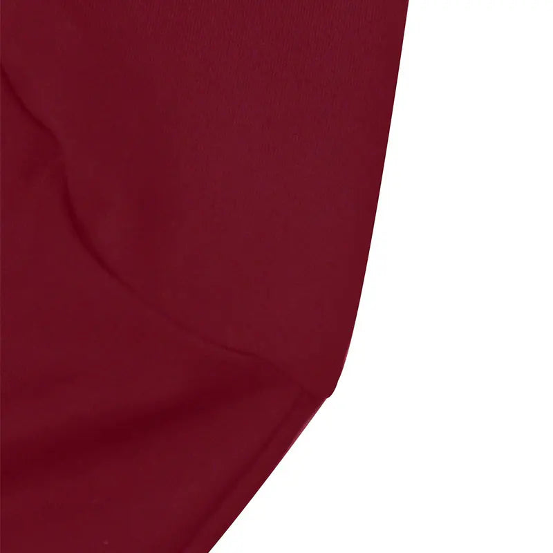 Autumn Red Long Sleeve Jumpsuit For Women Slim Fit O-Neck Bodycon Casual Sporty Streetwear Romper