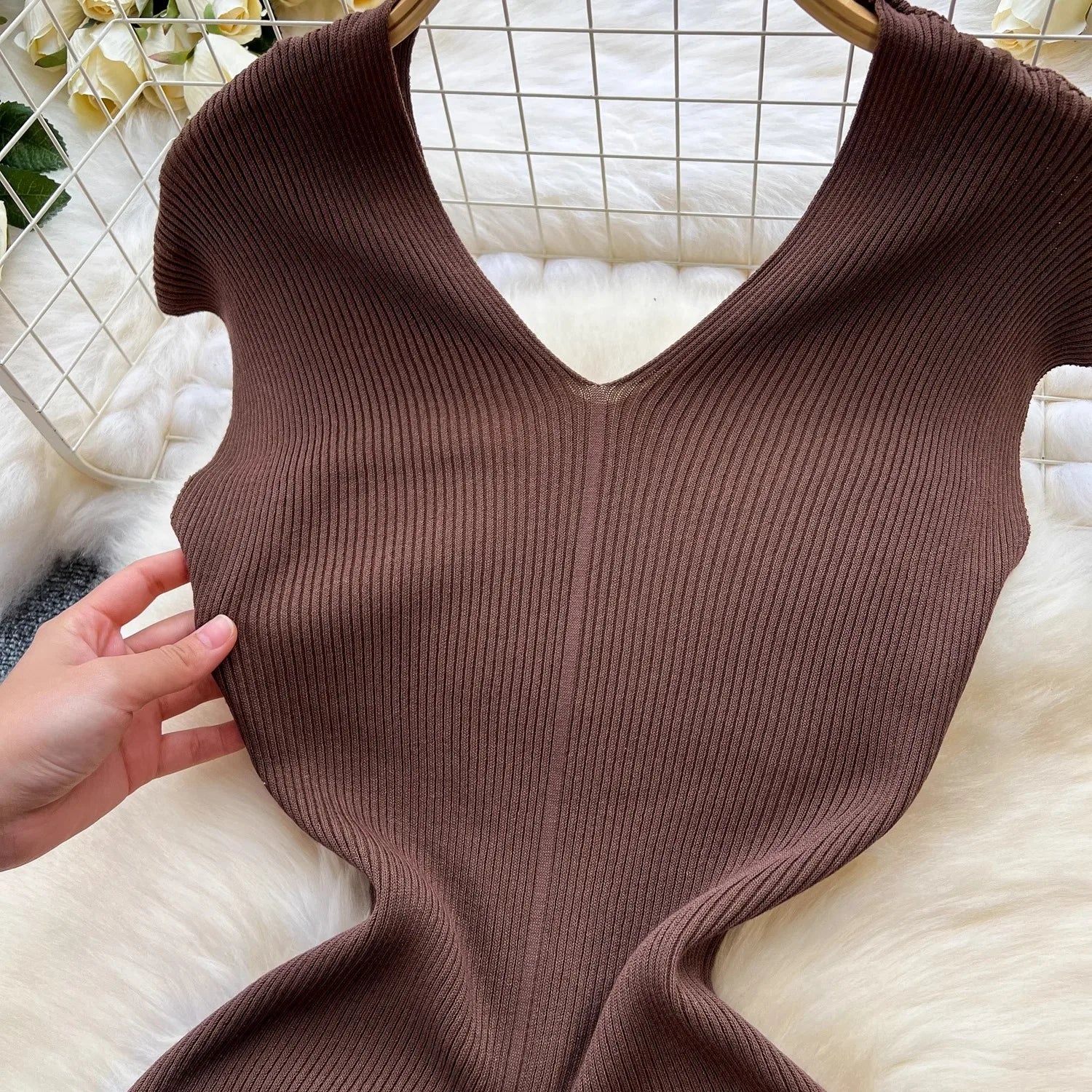 Knit Maxi Dress For Women Casual Mermaid Bodycon Knit