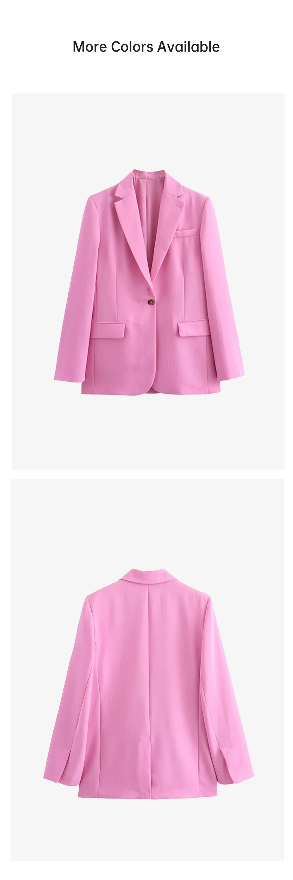 Casual Women's Fashion Flip Collar Straight Cut Suit Coat and Strap Detail Pants Set for Effortless Chic and Comfort