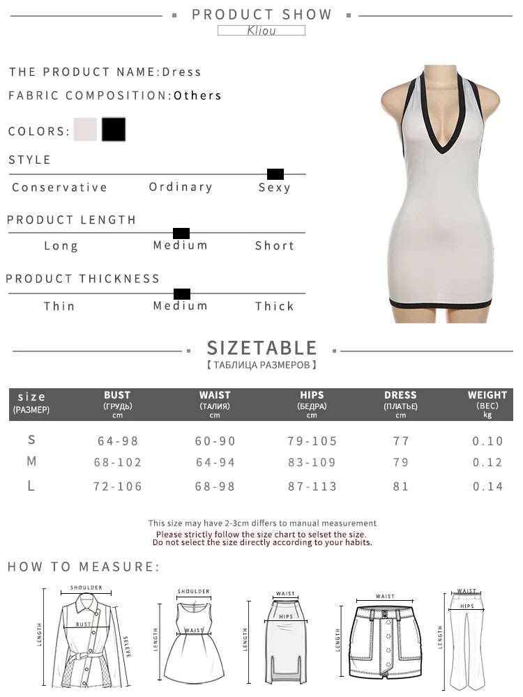 Backless Halter Neck Dress For Women Body Shaping Summer
