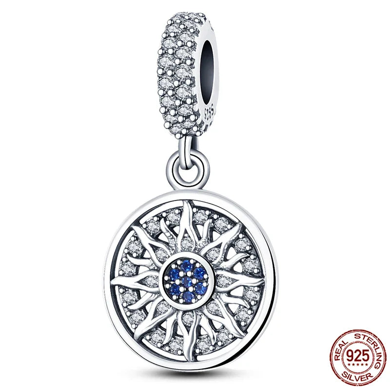 925 Silver Devil's Eye Charms Beads for Women DIY Jewelry Making