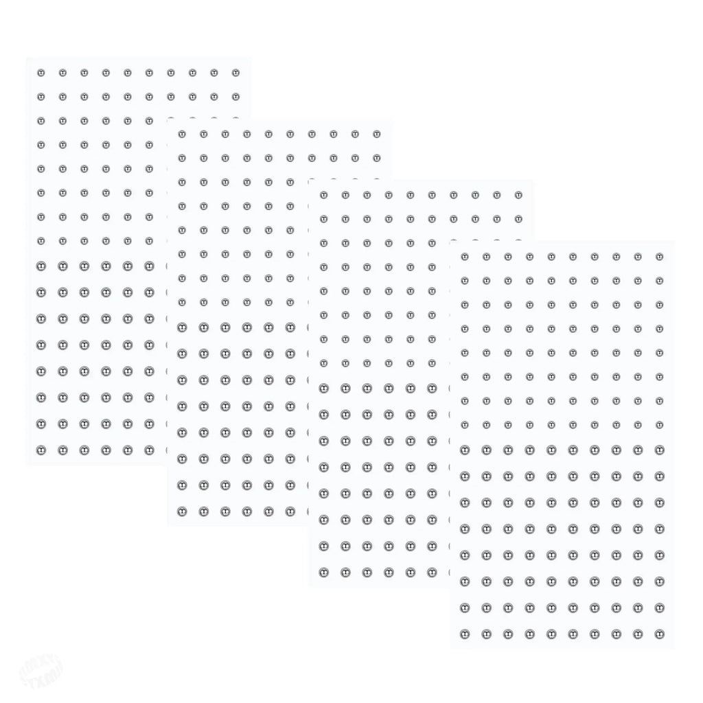 Fake Eyebrow Piercing Stick On Non Piercing Face Jewelry Set with Adhesive Lip Labret and Nose Studs