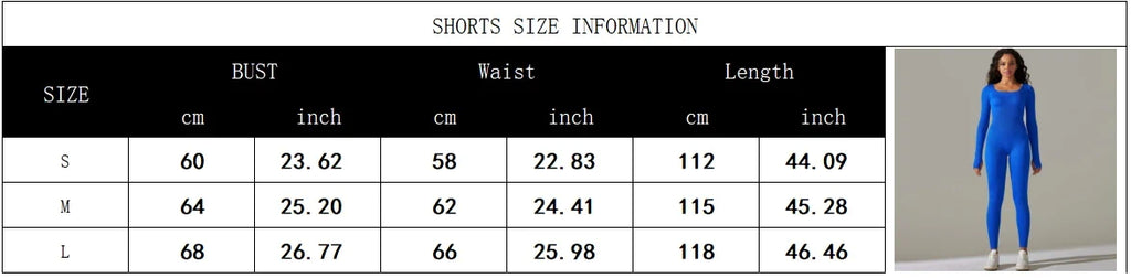 Women's Yoga Tracksuit Set One Piece Long Sleeve Jumpsuit for Workout and Gym Activities