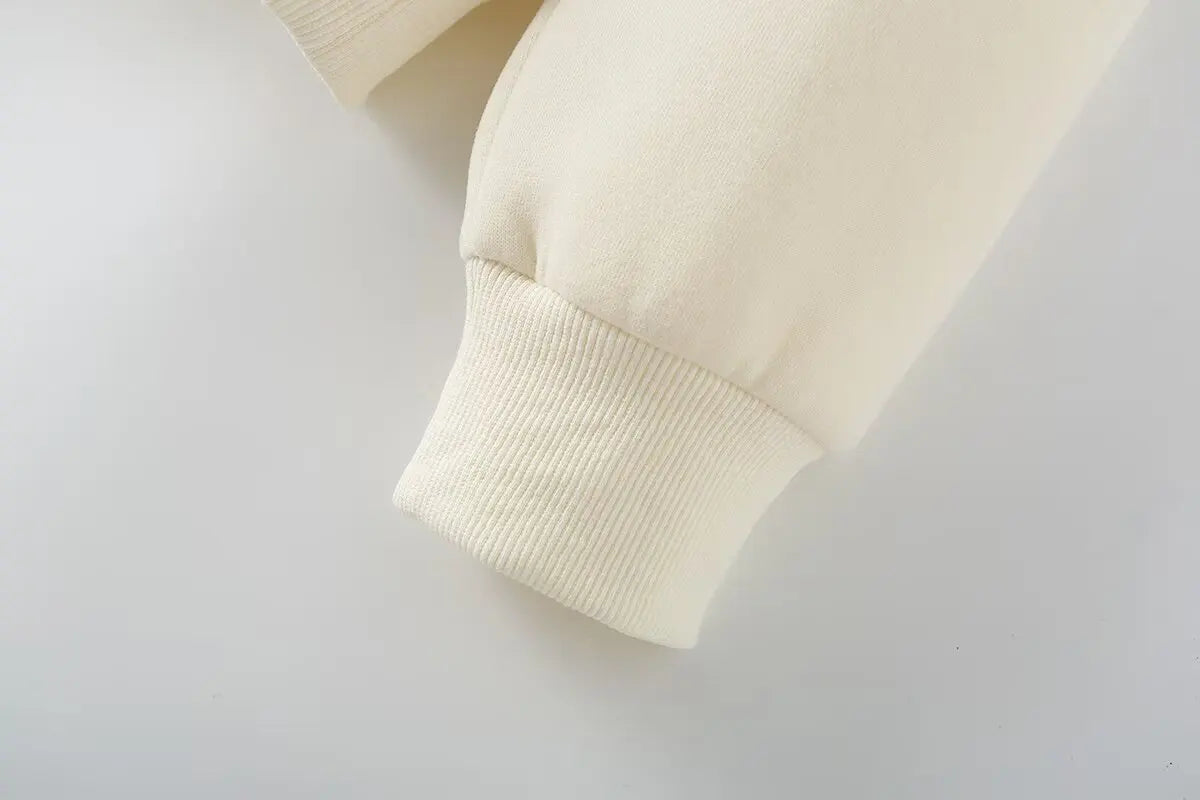 Chic Solid Hoodie and Wide Leg Trouser Set for Women with Elastic Waist and Lace-Up Detail Perfect for Casual and Commute Wear