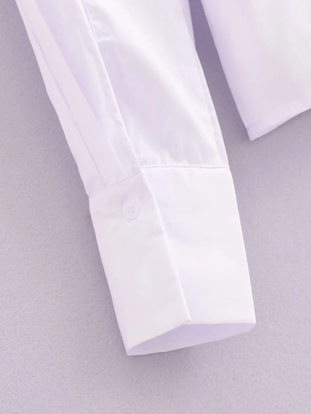 Women's Summer Lapel Poplin Shirt Long Sleeve Slim Fit Bow Tie Wrap Solid Color Blouse