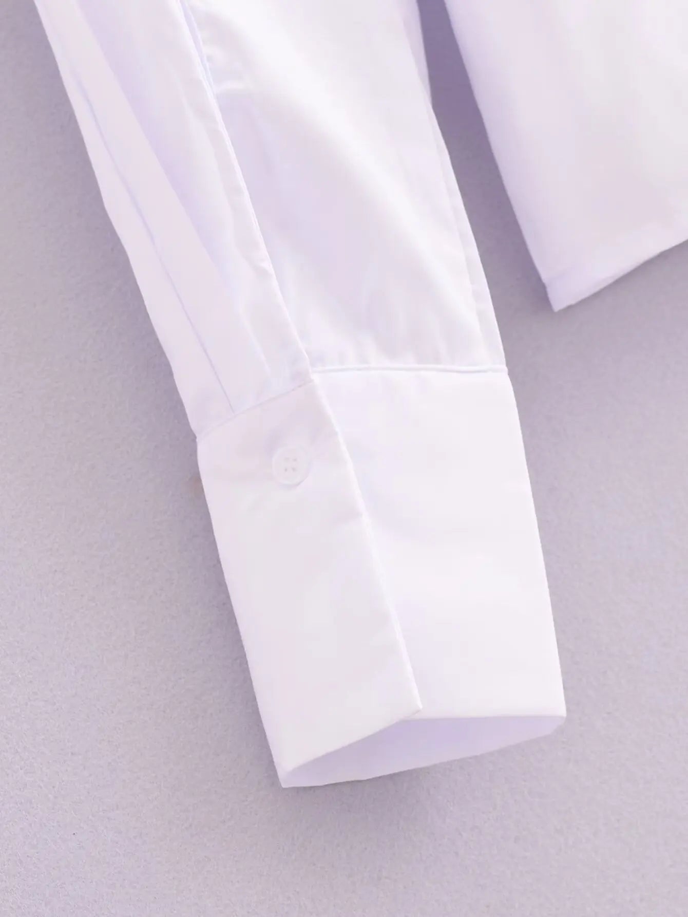 Women's Summer Lapel Poplin Shirt Long Sleeve Slim Fit Bow Tie Wrap Solid Color Blouse