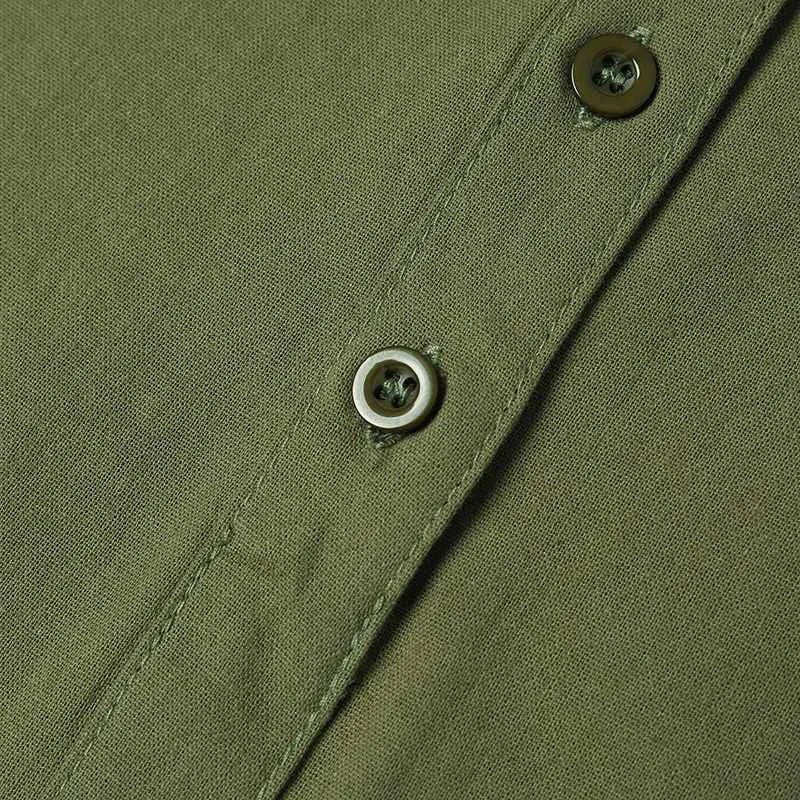 Cotton Summer Dress V Neck Short Sleeve Knee Length