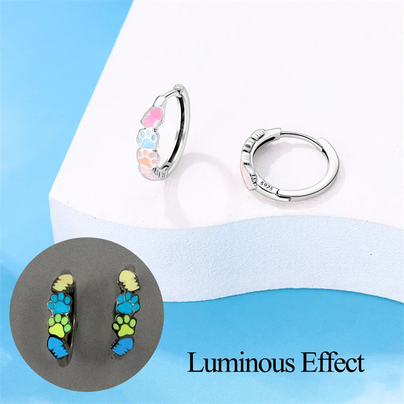 Colorful Butterfly Bee Ladybug Rainbow Flower Earrings in 925 Sterling Silver for Women Fashion Jewelry Gifts