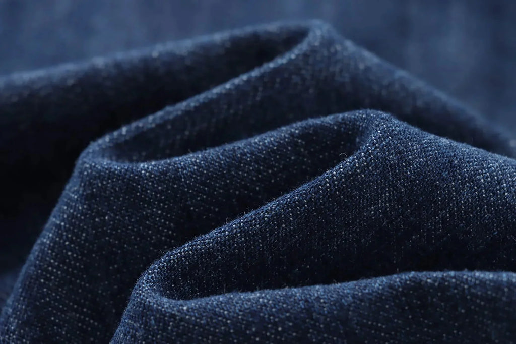 Women's Elegant Denim Shirt with Bowtie Single Breasted Casual Streetwear Autumn Winter Fashion Solid Button-Up