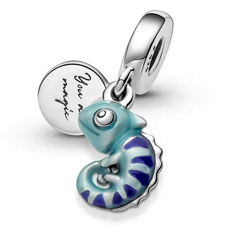925 Sterling Silver Turtle Charm Pendant for Ocean Bracelet Women's Jewelry Gift