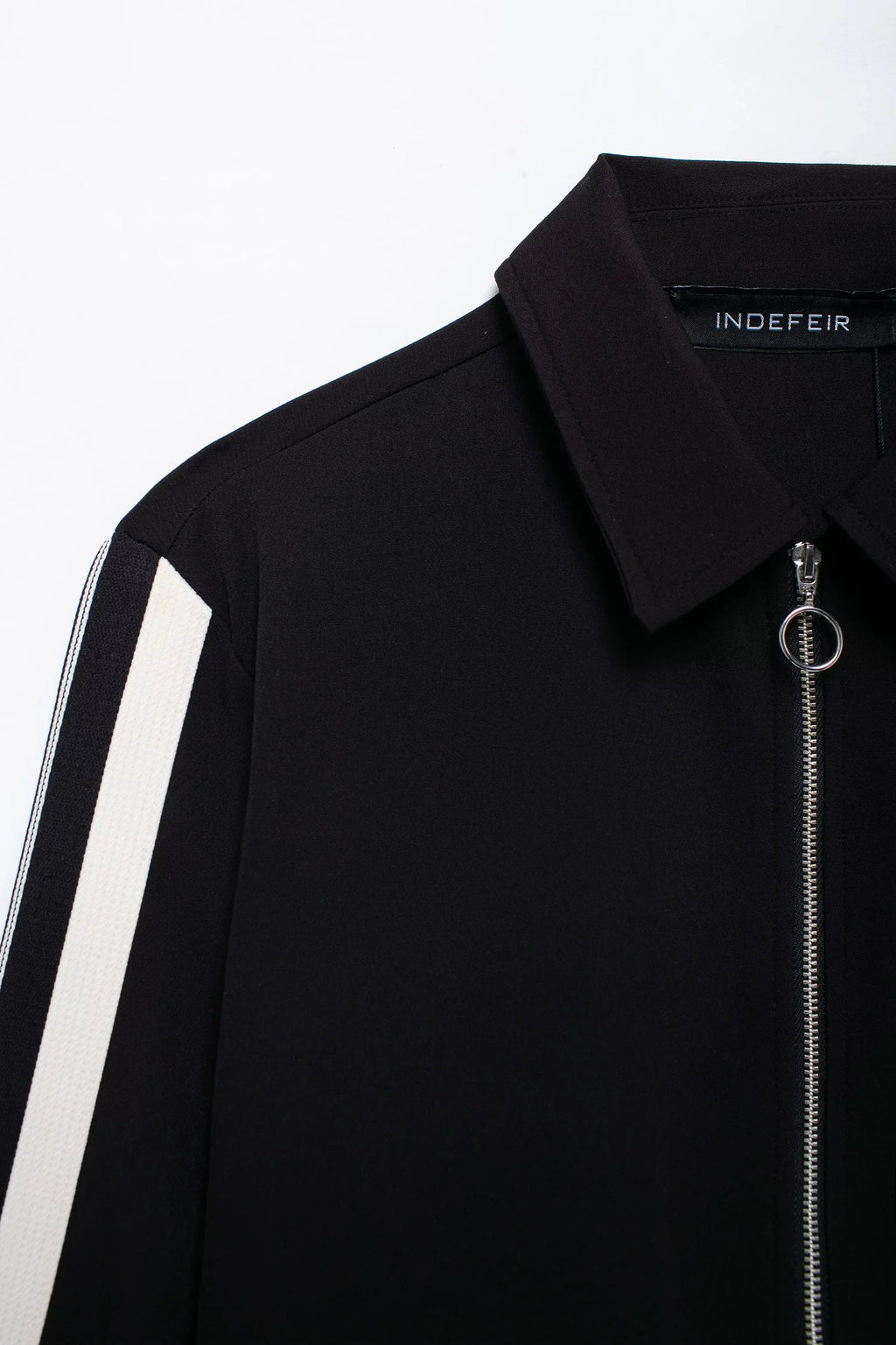 Women's Fashion Side Stripe Coat Pant Set with Long Sleeve Zipper Jacket and Elastic Waist Wide Leg Pants