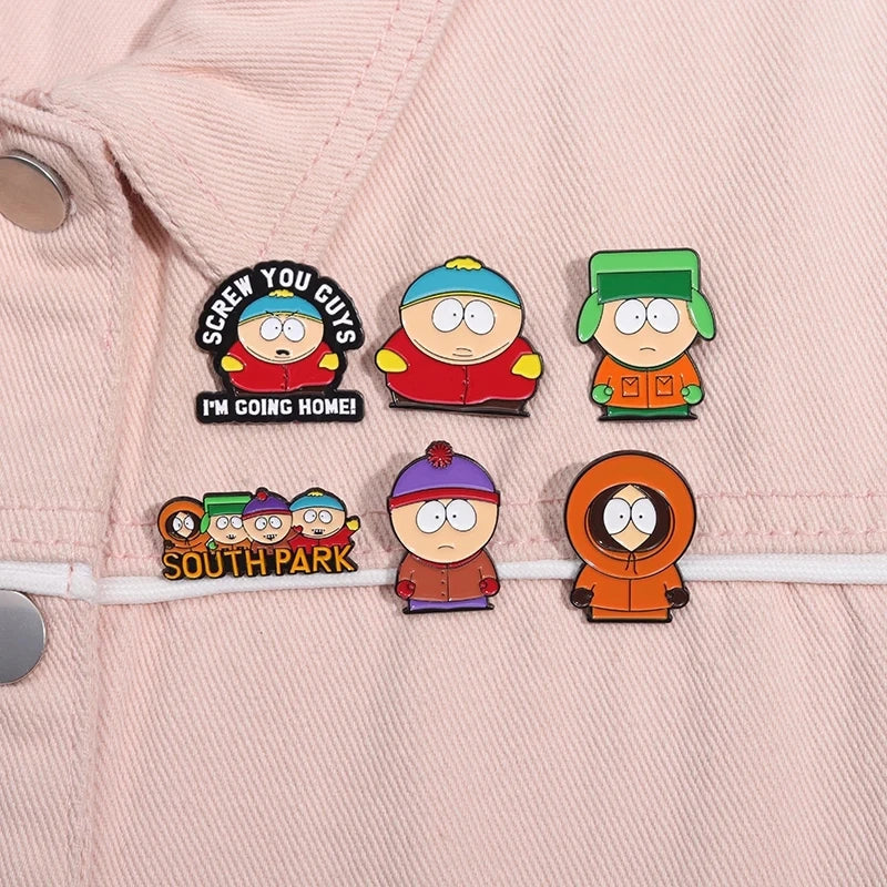 Custom Cartoon Character Enamel Pins Cute Metal Brooches Funny Jewelry Gift for Kids and Friends