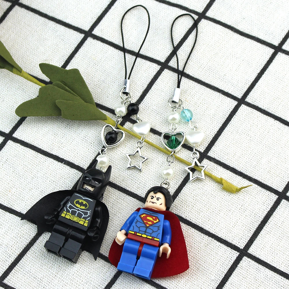 Cartoon 3D Fairy Bat Character Pendant Keychain for Phone and Backpack Personalized Gifts for Him Y2K Handmade Jewelry