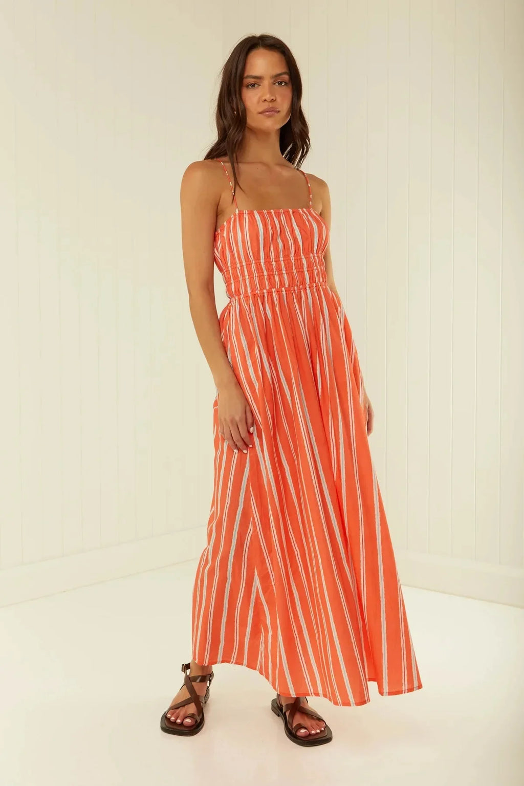 Bohemian Maxi Dress One Shoulder Strap Printed Summer