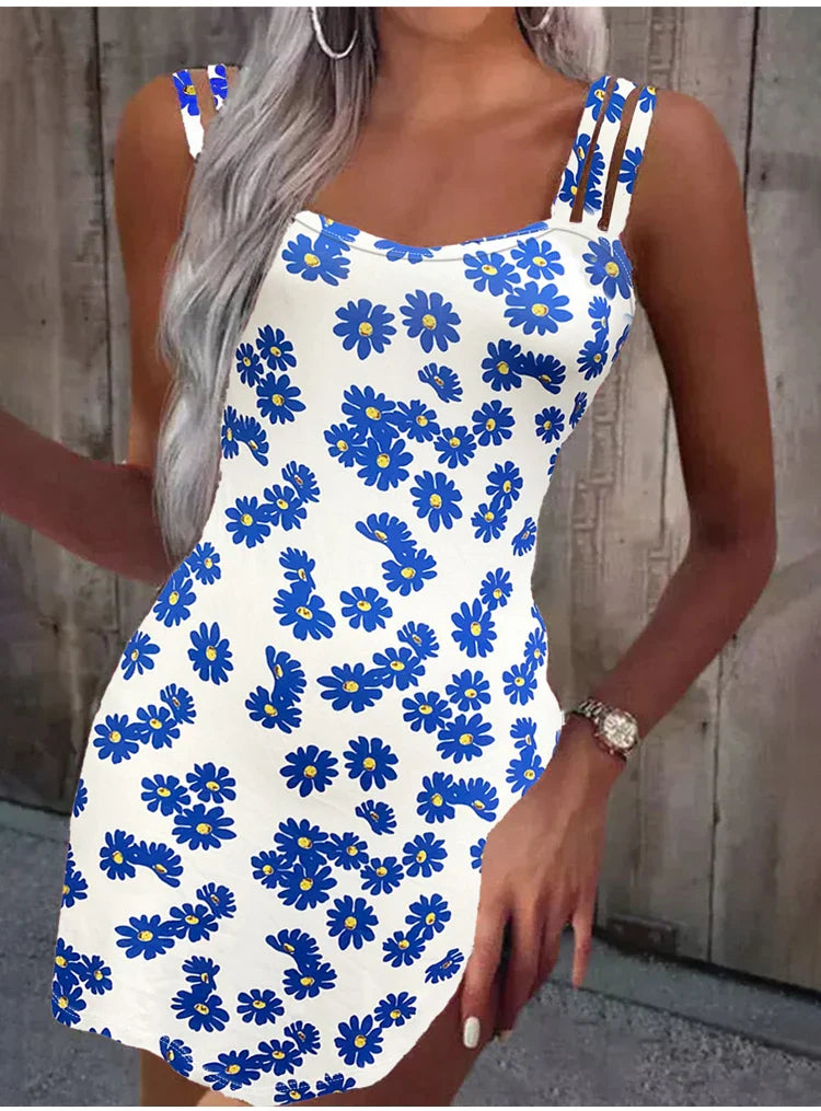 Floral Summer Sundress Women Sleeveless Lightweight Camisole