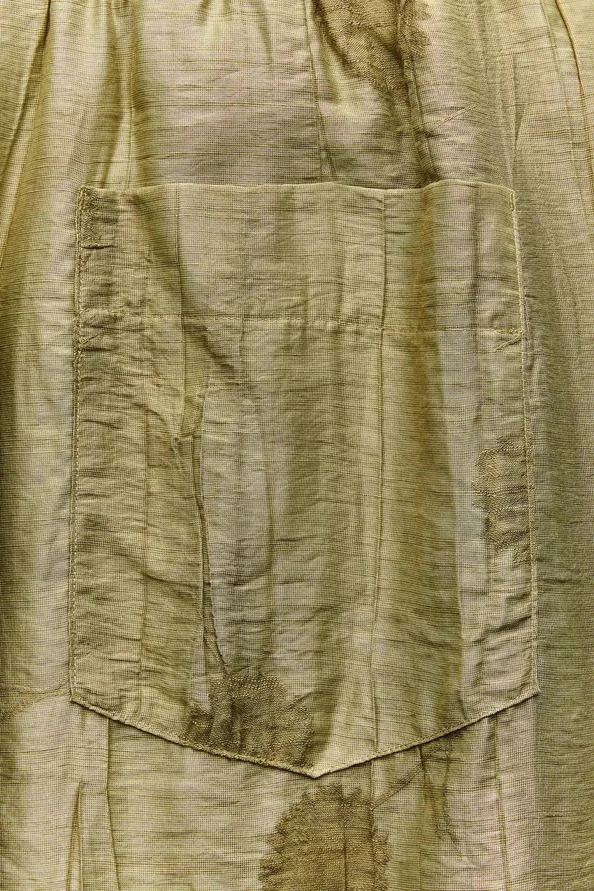 Jacquard Shirt Pants Suit for Women with Lapel Half Sleeve and Pockets, Wide Leg Pant Set for Summer Streetwear