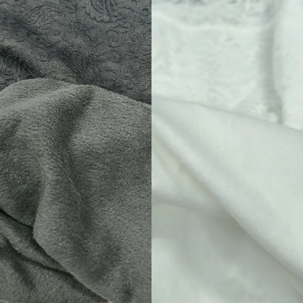 Thick and Thin Fleece Women's Long Sleeve High Neck Lace T-Shirt for Office and Casual Wear