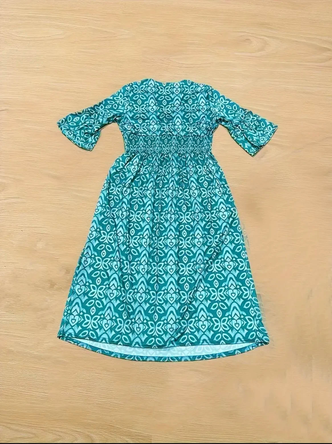 Bohemian Floral Wrap Dress Women V Neck Summer Casual