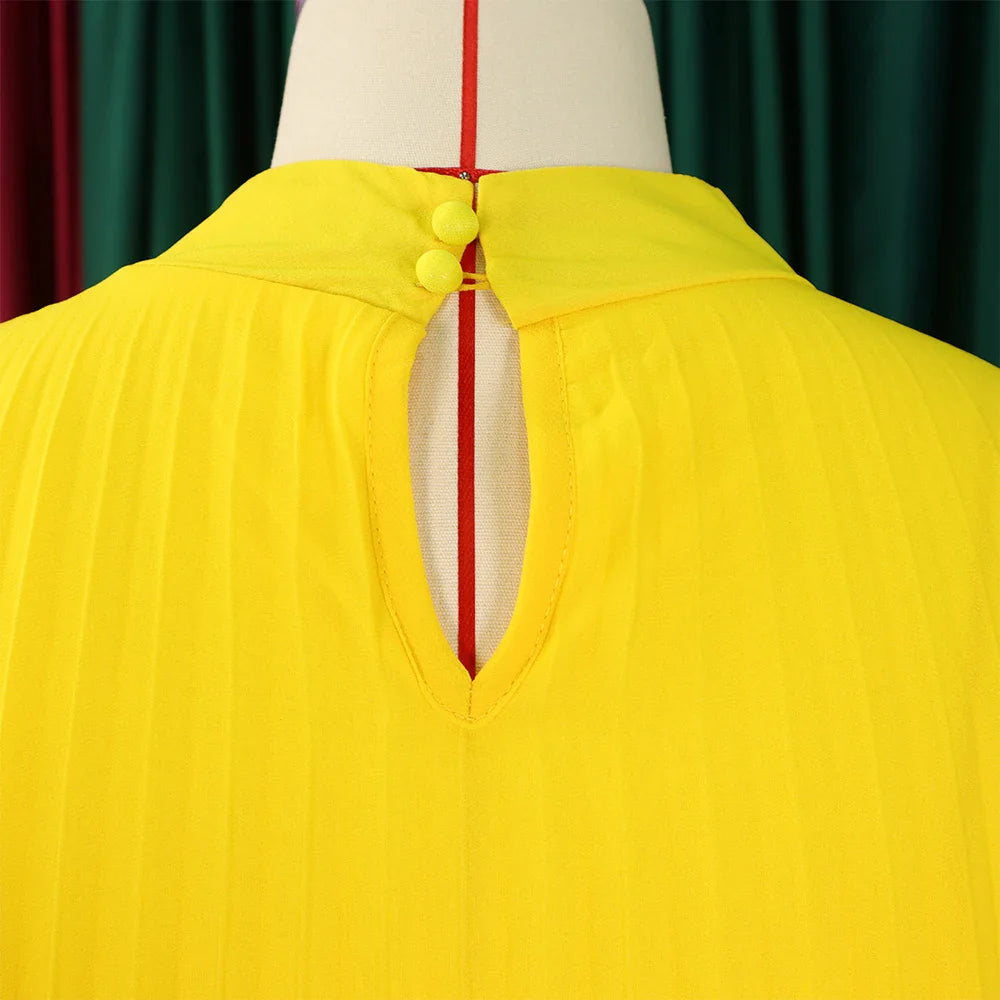 Elegant Chiffon Dress For Women Batwing Sleeve Knee Length