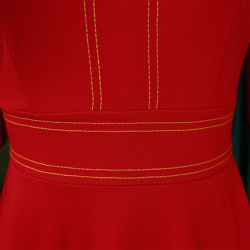 Elegant Party Dress For Women O Neck Pleated A Line Midi