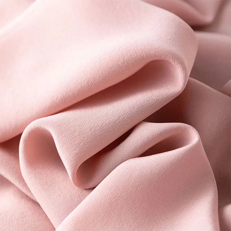 Mulberry Silk 19 Momme Midi Dress With V Neck And Slit