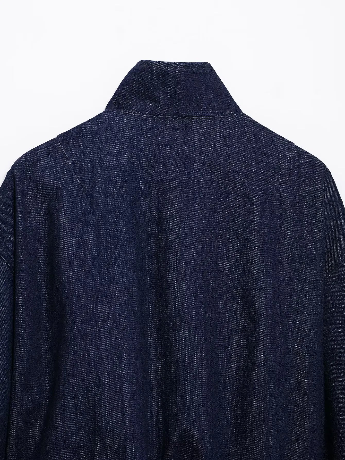 Women High Street Denim Set with Side Stripe Zipper Jacket and Lace-Up Pants for Casual Spring Fashion