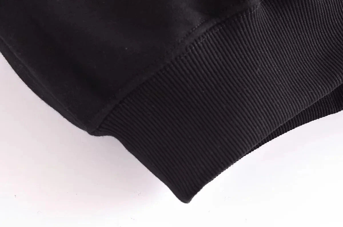 Autumn Women's Thick Hoodie Coat with Drawstring High Waist Loose Casual Pants Set Soft Fleece Lined Streetwear