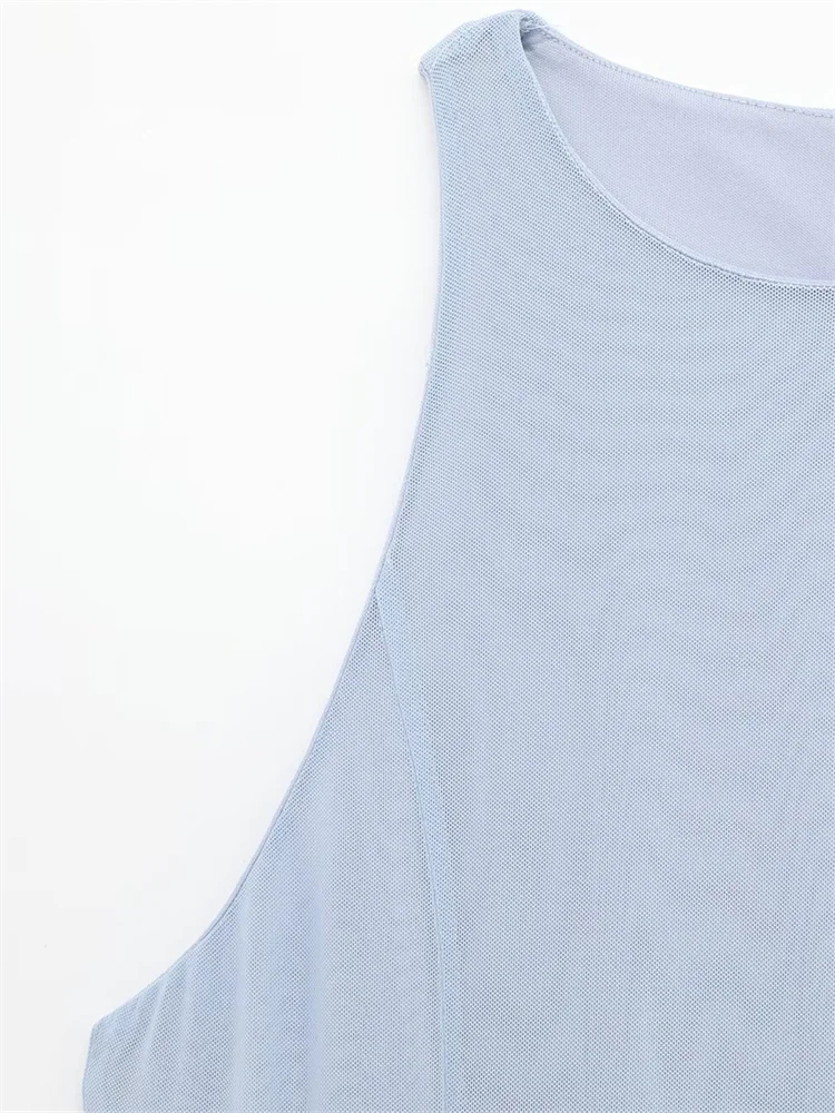 Halter Neck Sleeveless Bodycon Maxi Dress With Side Slit