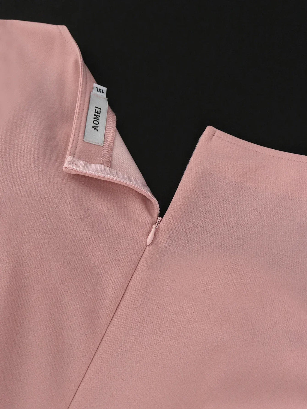 Pink Pleated Church Dress With 3D Rose For Wedding Guest